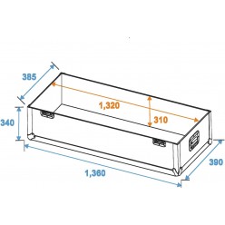 ROADINGER Flightcase 2x LCD ZL50